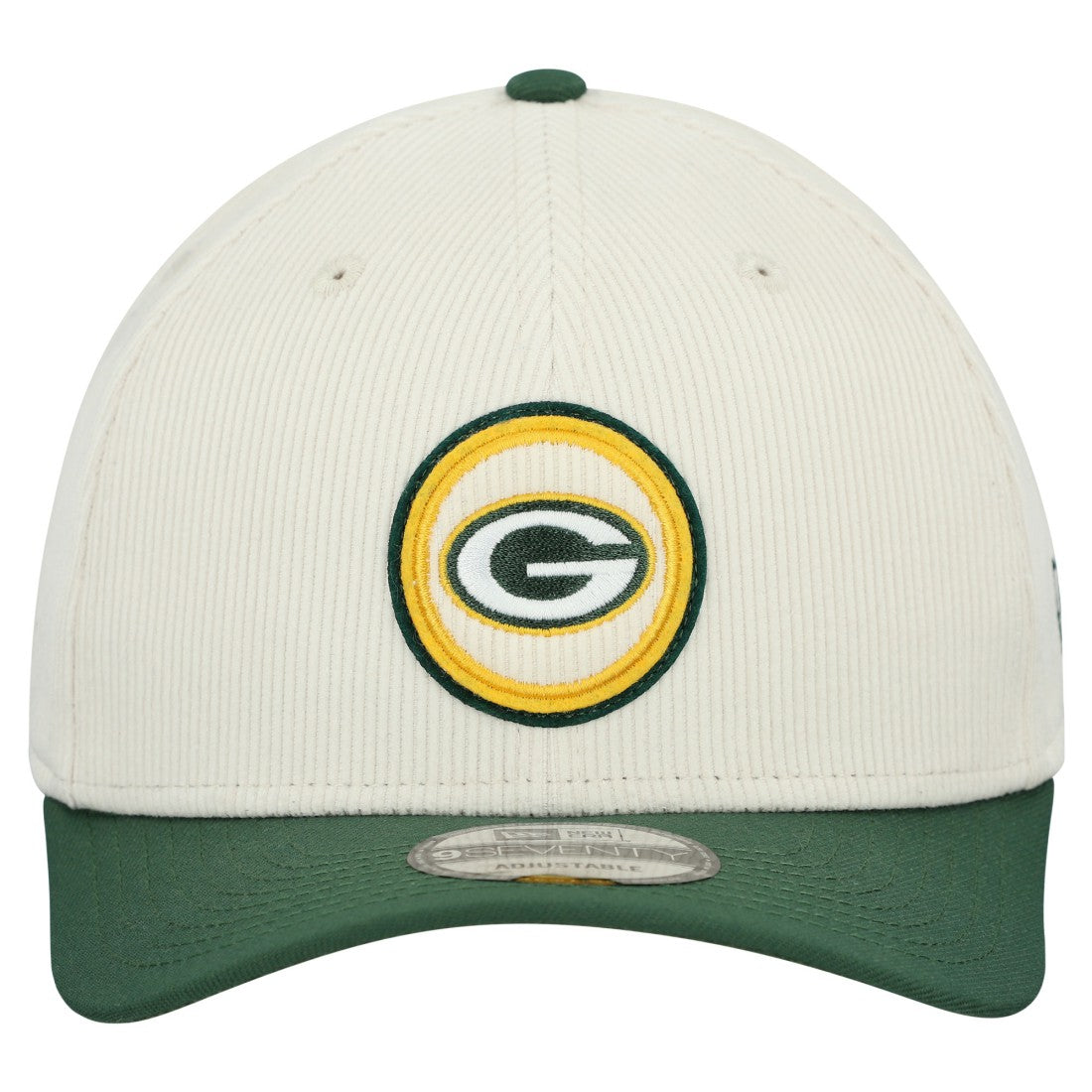 Green Bay Packers New Era Loyal Corduroy 9SEVENTY Adjustable Hat Stone - NFL