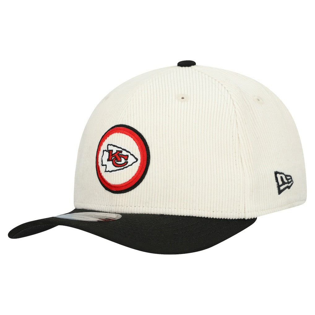 Kansas City Chiefs New Era Loyal Corduroy 9SEVENTY Adjustable Hat Stone - NFL