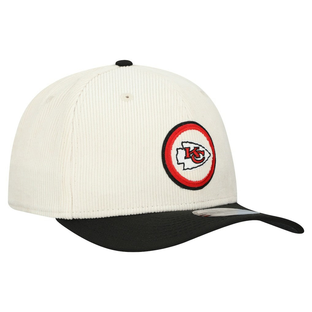 Kansas City Chiefs New Era Loyal Corduroy 9SEVENTY Adjustable Hat Stone - NFL
