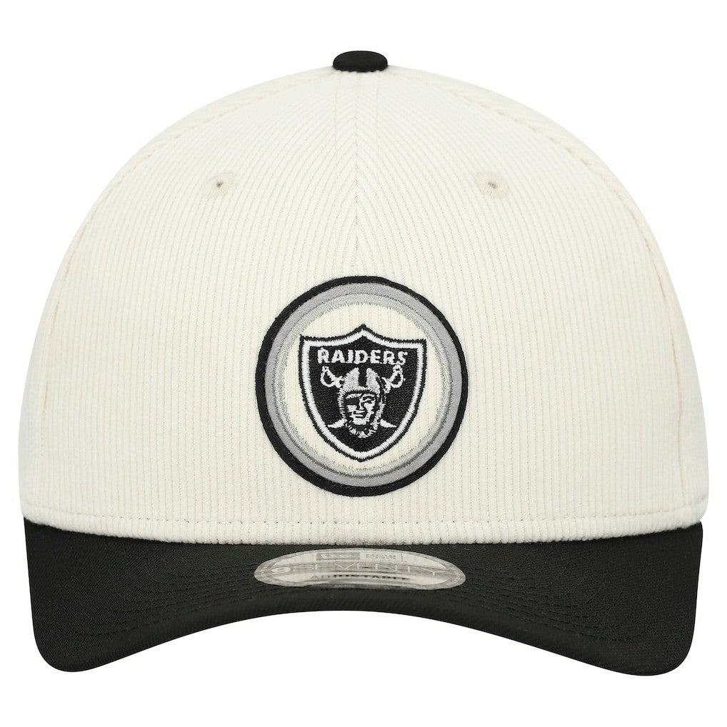 Las Vegas Raiders New Era Loyal Corduroy 9SEVENTY Adjustable Hat Stone - NFL