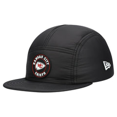 Kansas City Chiefs New Era Quilted Camper Adjustable Hat Black - NFL