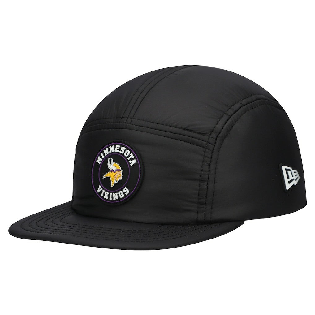 Minnesota Vikings New Era Quilted Camper Adjustable Hat Black - NFL
