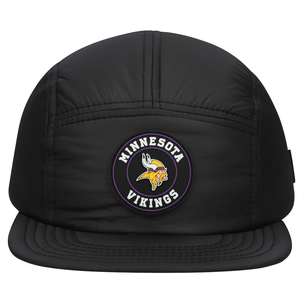 Minnesota Vikings New Era Quilted Camper Adjustable Hat Black - NFL