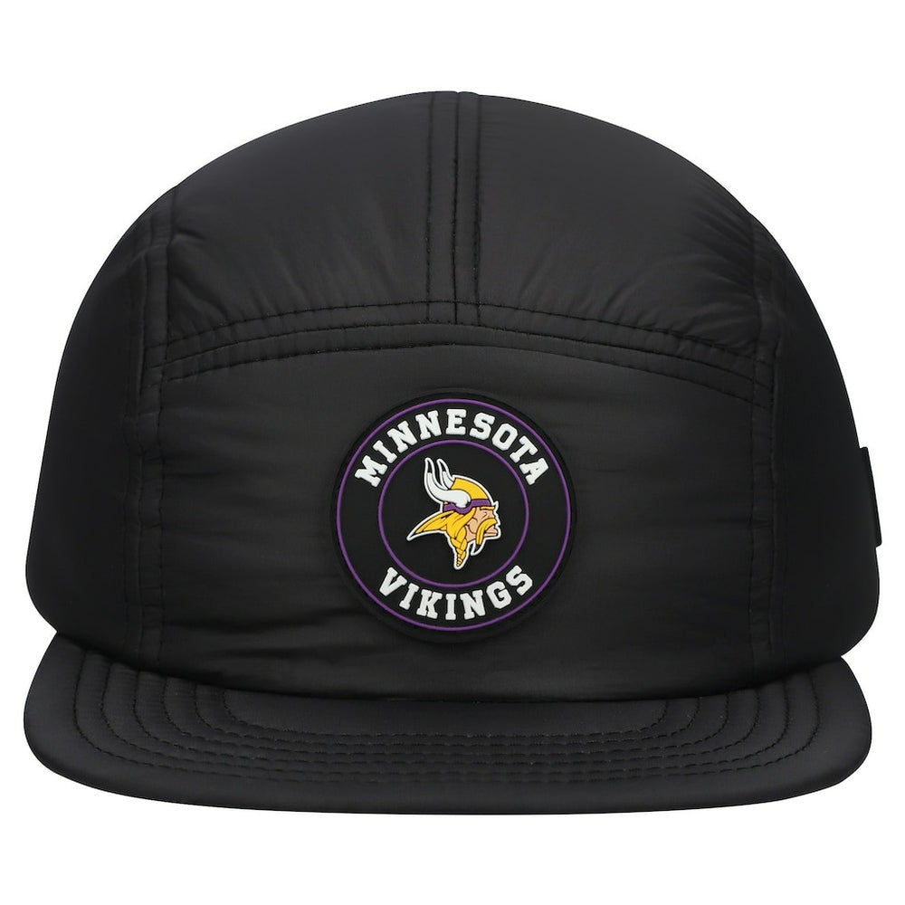 Minnesota Vikings New Era Quilted Camper Adjustable Hat Black - NFL