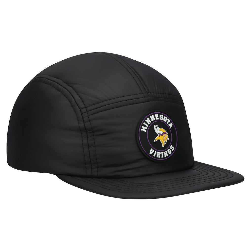 Minnesota Vikings New Era Quilted Camper Adjustable Hat Black - NFL