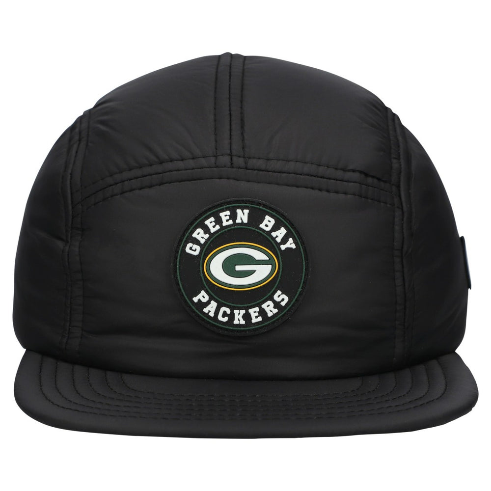 Green Bay Packers New Era Quilted Camper Adjustable Hat Black - NFL