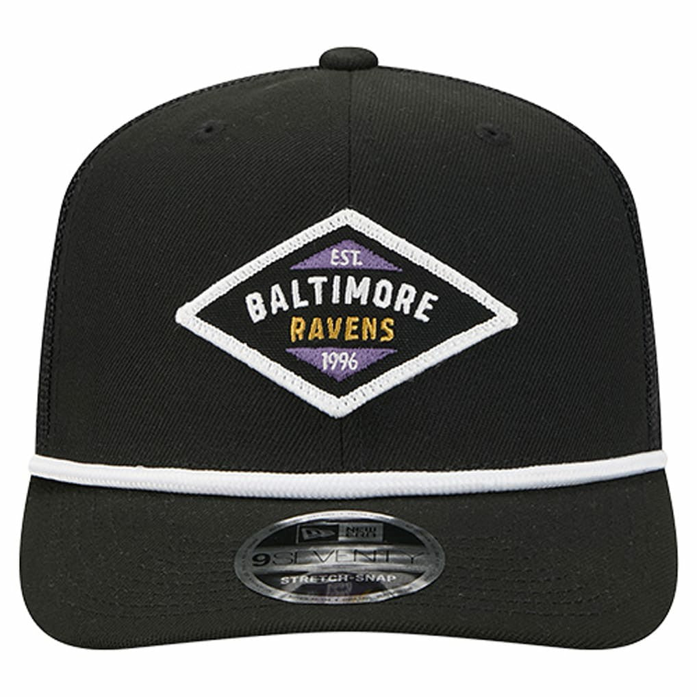 Baltimore Ravens New Era Team 9SEVENTY Adjustable Hat Black - NFL