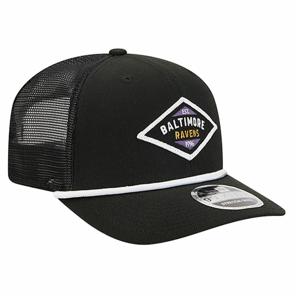 Baltimore Ravens New Era Team 9SEVENTY Adjustable Hat Black - NFL