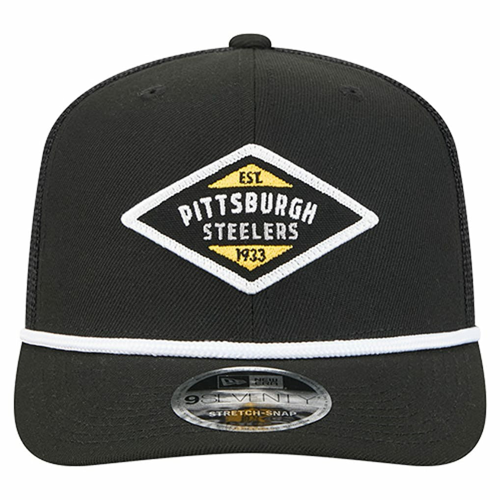 Pittsburgh Steelers New Era Team 9SEVENTY Adjustable Hat Black - NFL
