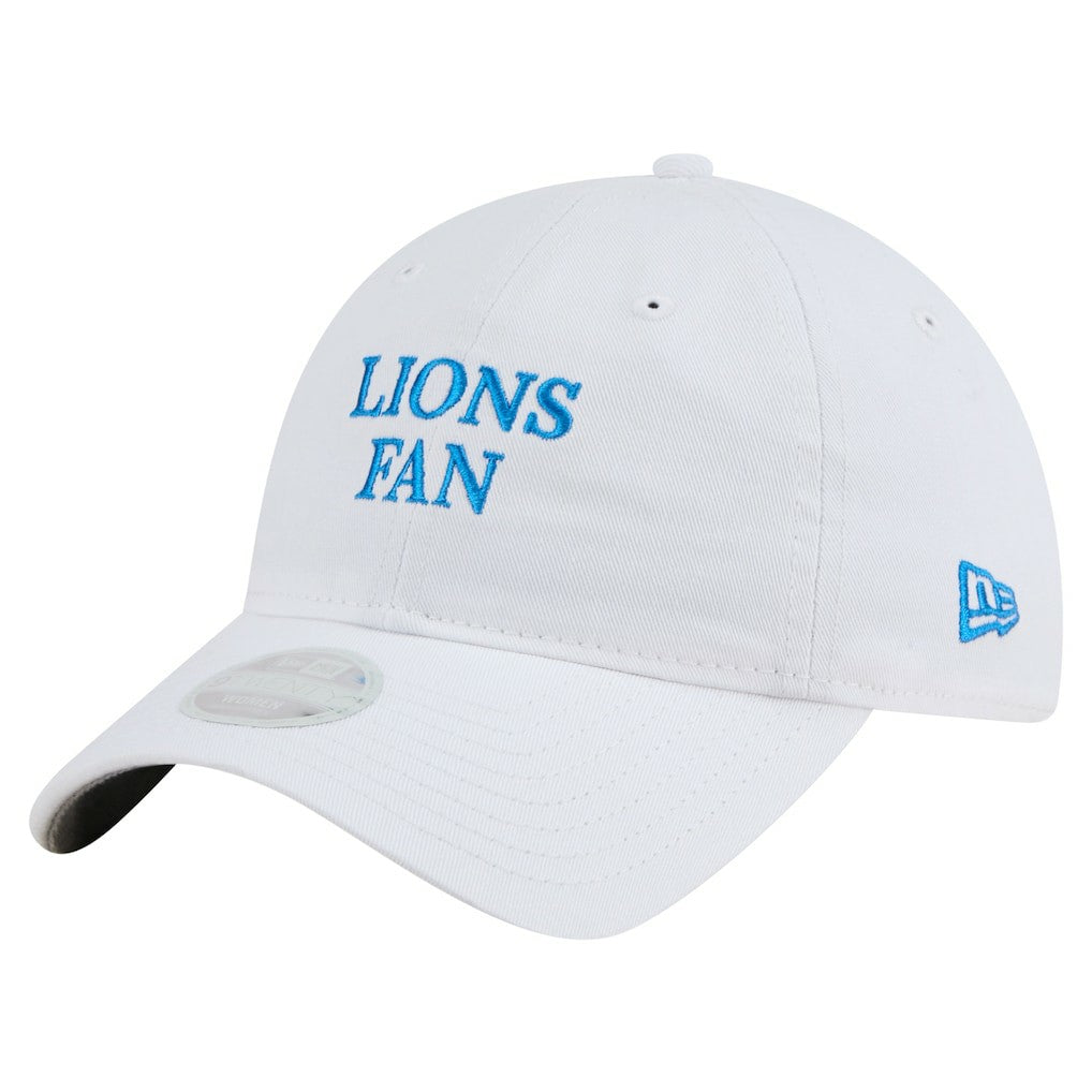 Detroit Lions New Era Women's Team Fan 9TWENTY Adjustable Hat White - NFL