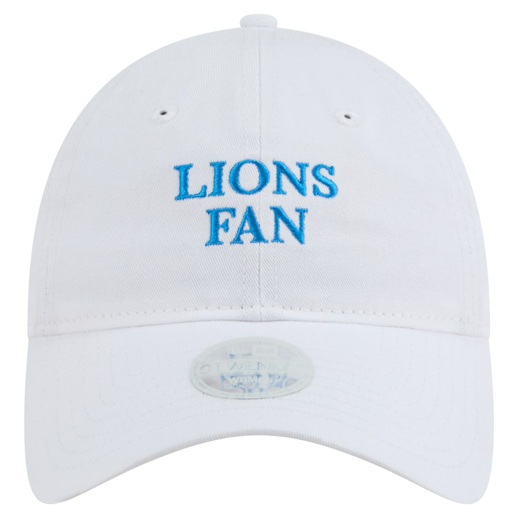 Detroit Lions New Era Women's Team Fan 9TWENTY Adjustable Hat White - NFL