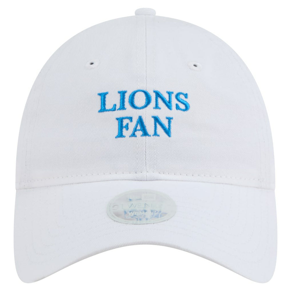 Detroit Lions New Era Women's Team Fan 9TWENTY Adjustable Hat White - NFL