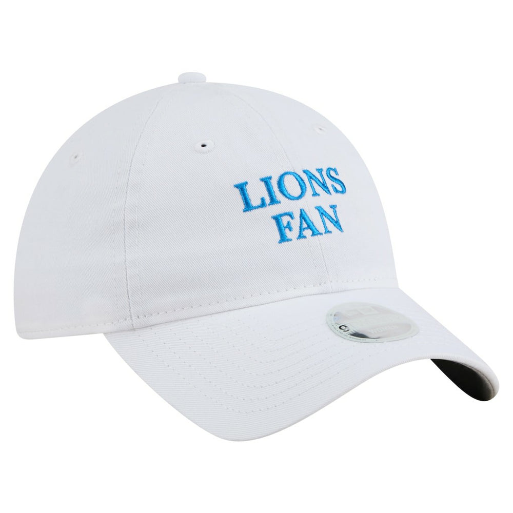 Detroit Lions New Era Women's Team Fan 9TWENTY Adjustable Hat White - NFL