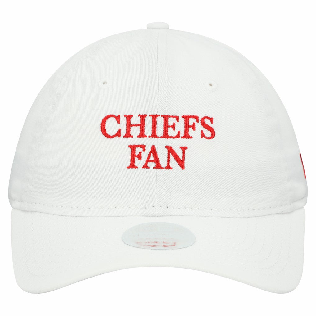 Kansas City Chiefs New Era Women's Team Fan 9TWENTY Adjustable Hat White - NFL