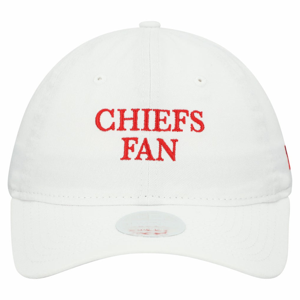 Kansas City Chiefs New Era Women's Team Fan 9TWENTY Adjustable Hat White - NFL