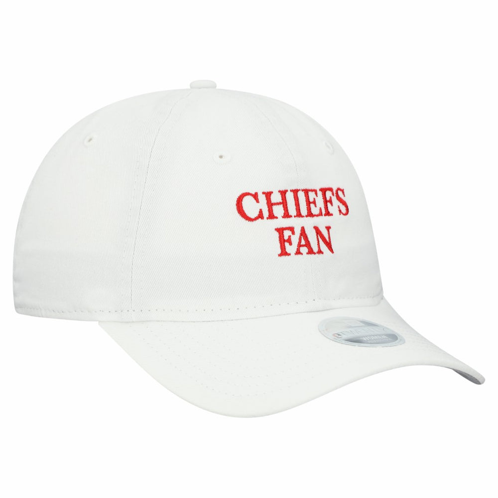 Kansas City Chiefs New Era Women's Team Fan 9TWENTY Adjustable Hat White - NFL