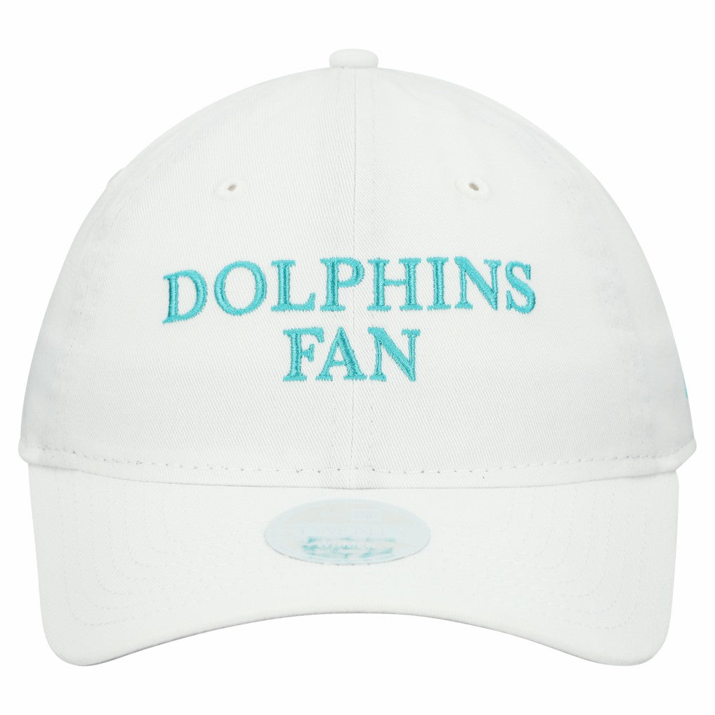 Miami Dolphins New Era Women's Team Fan 9TWENTY Adjustable Hat White - NFL