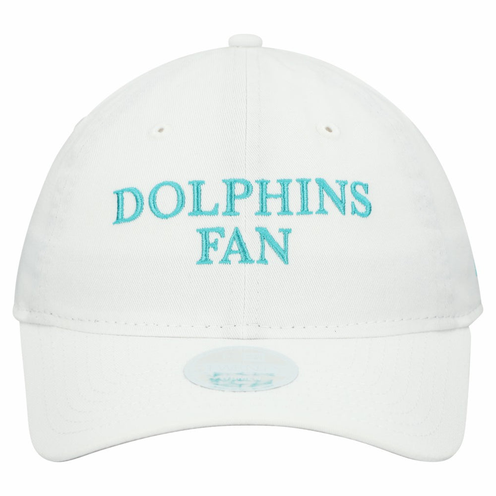 Miami Dolphins New Era Women's Team Fan 9TWENTY Adjustable Hat White - NFL