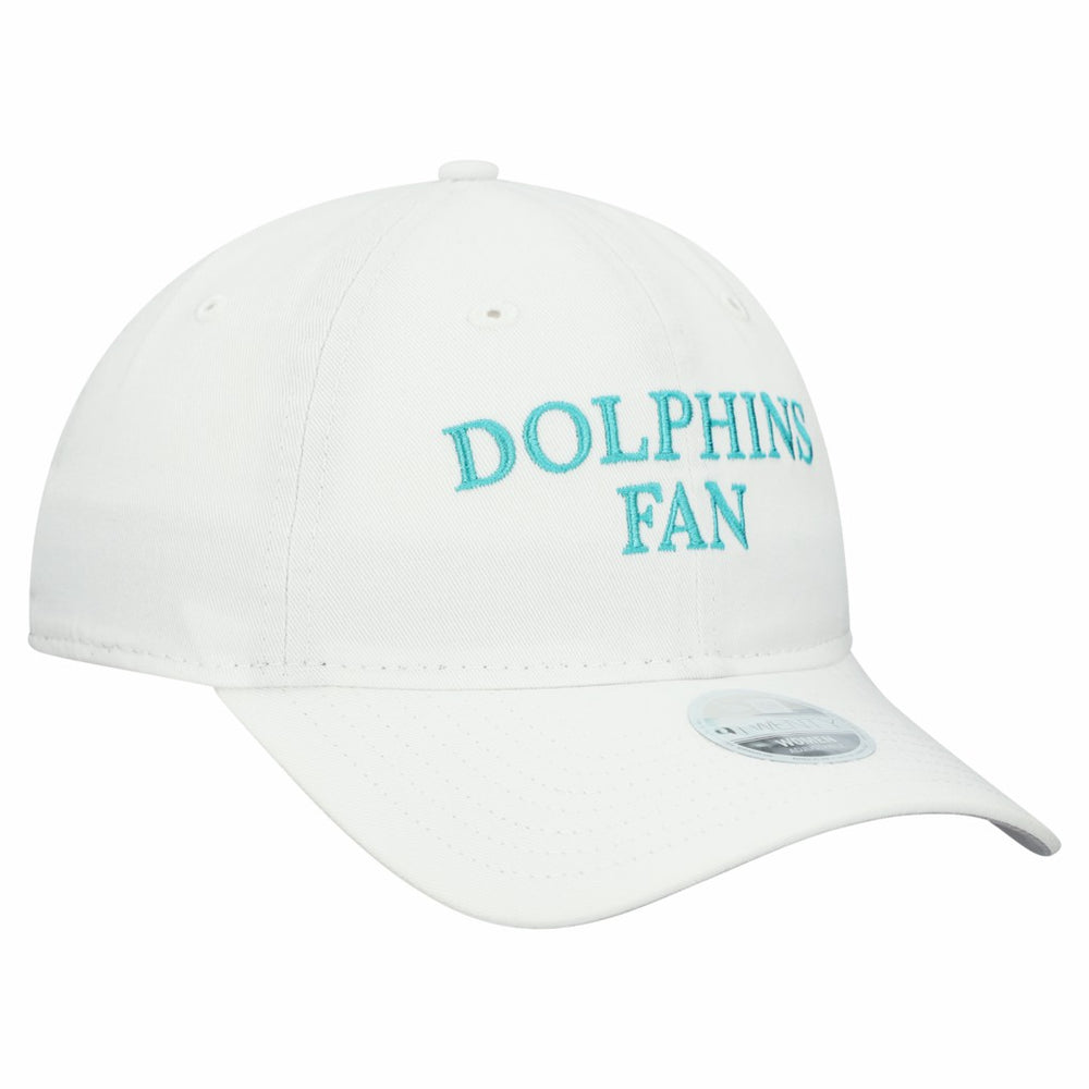 Miami Dolphins New Era Women's Team Fan 9TWENTY Adjustable Hat White - NFL