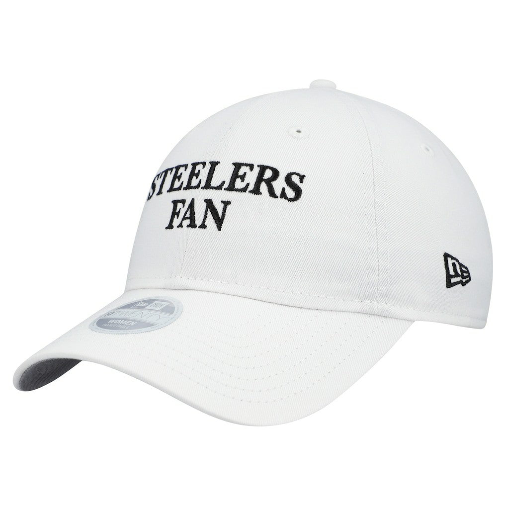 Pittsburgh Steelers New Era Women's Team Fan 9TWENTY Adjustable Hat White - NFL
