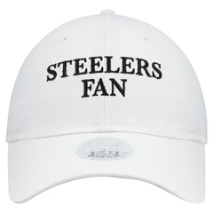 Pittsburgh Steelers New Era Women's Team Fan 9TWENTY Adjustable Hat White - NFL