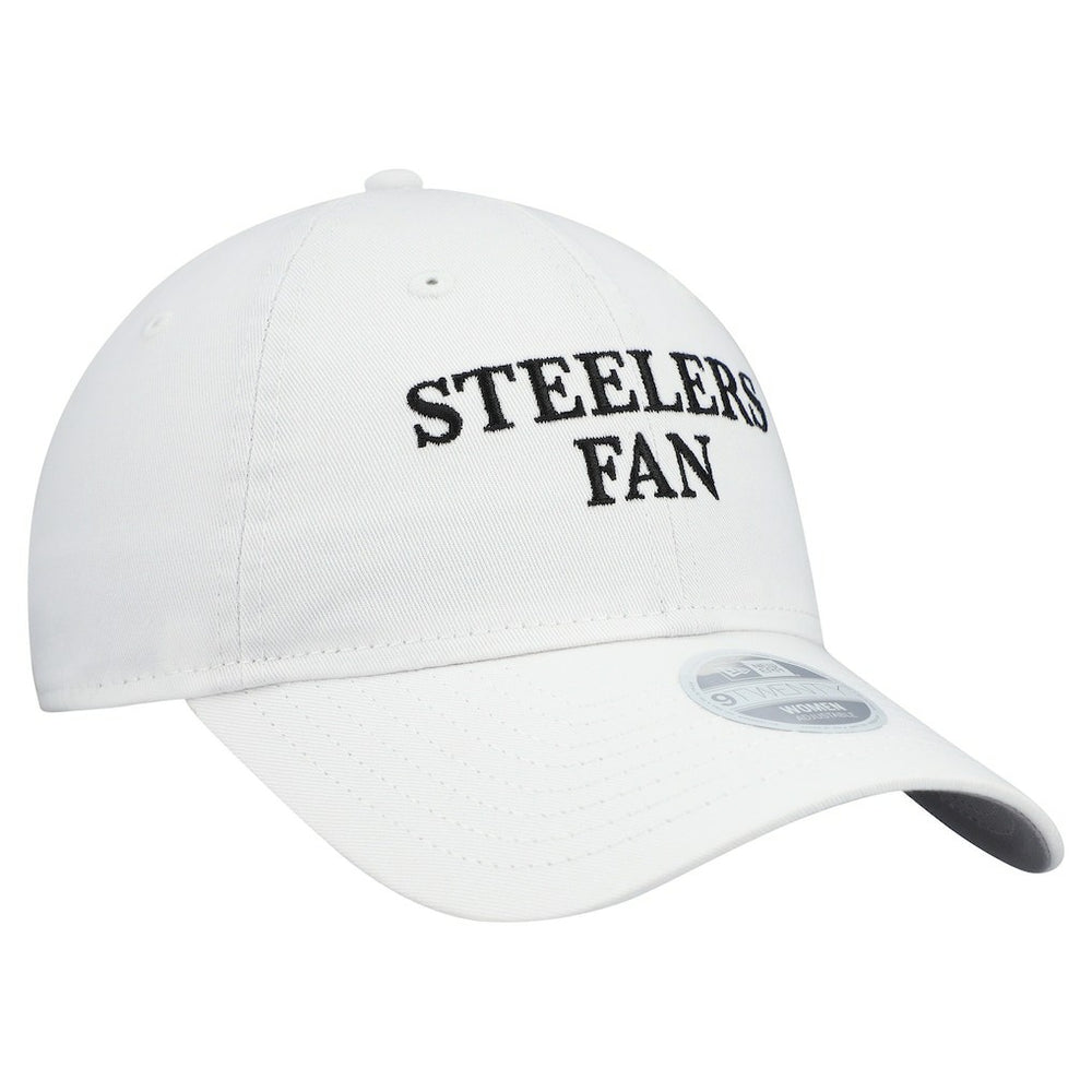 Pittsburgh Steelers New Era Women's Team Fan 9TWENTY Adjustable Hat White - NFL