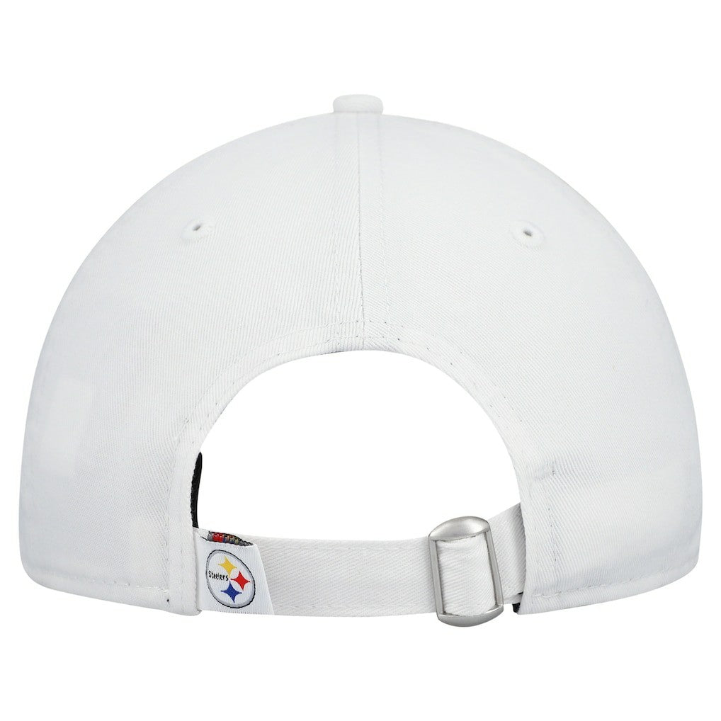 Pittsburgh Steelers New Era Women's Team Fan 9TWENTY Adjustable Hat White - NFL