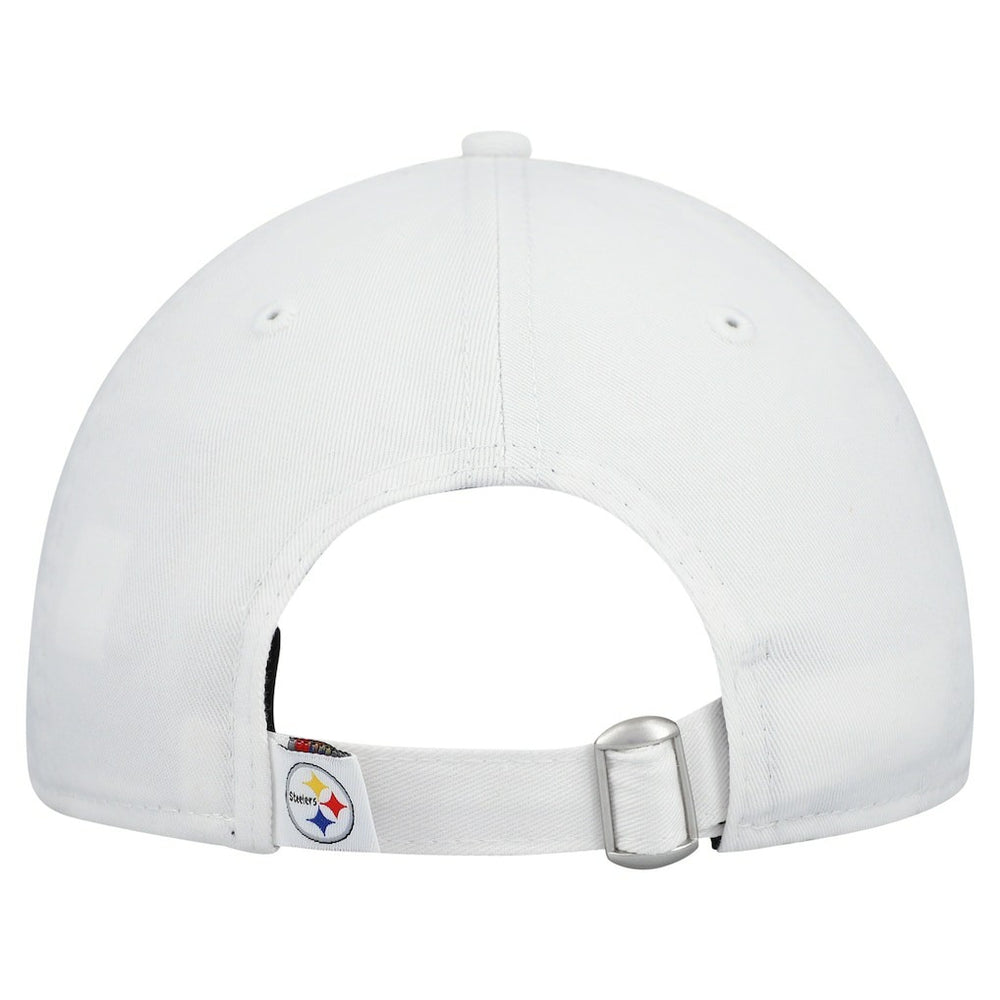 Pittsburgh Steelers New Era Women's Team Fan 9TWENTY Adjustable Hat White - NFL
