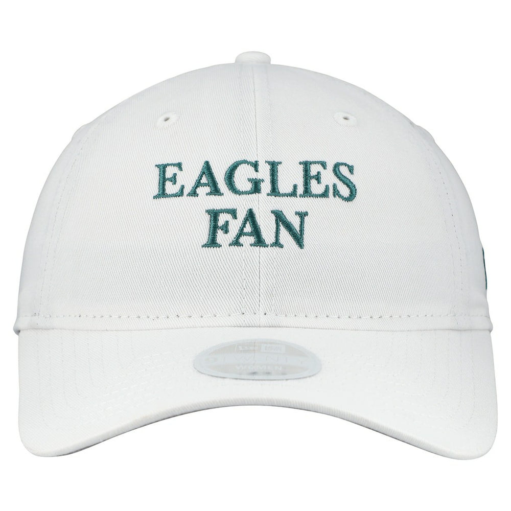 Philadelphia Eagles New Era Women's Team Fan 9TWENTY Adjustable Hat White - NFL