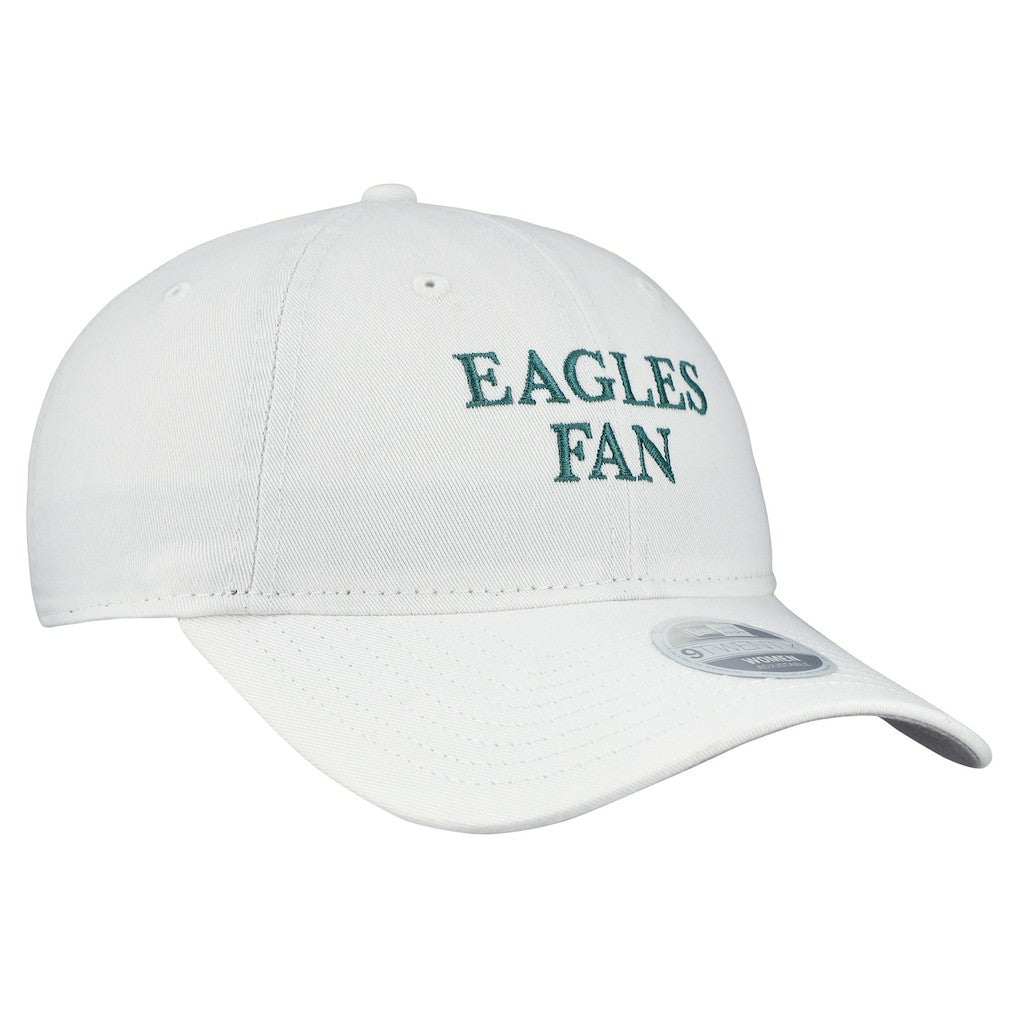 Philadelphia Eagles New Era Women's Team Fan 9TWENTY Adjustable Hat White - NFL