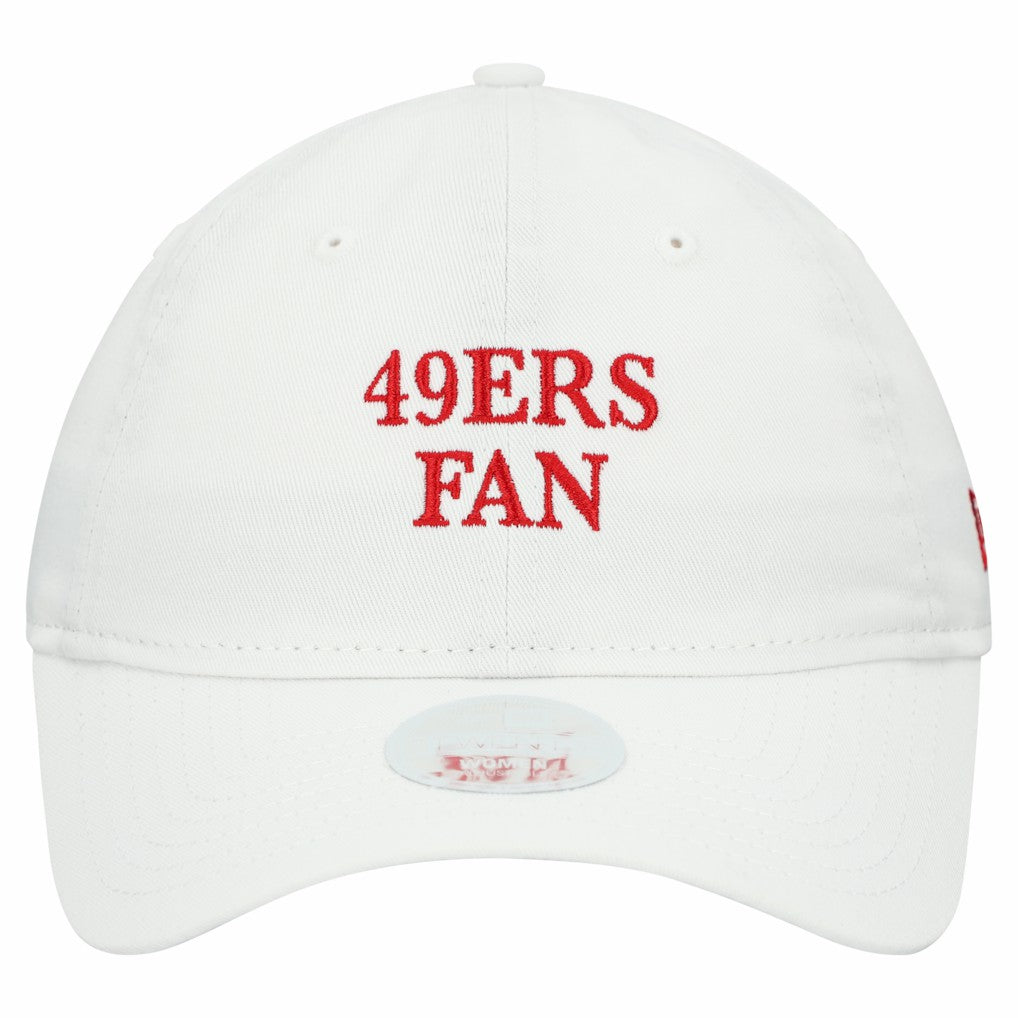 San Francisco 49ers New Era Women's Team Fan 9TWENTY Adjustable Hat White - NFL