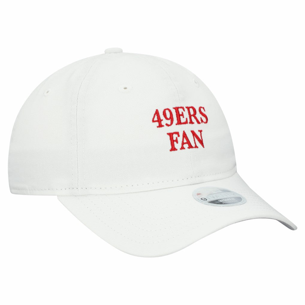 San Francisco 49ers New Era Women's Team Fan 9TWENTY Adjustable Hat White - NFL