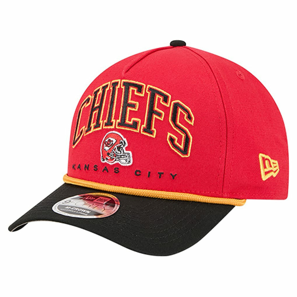Kansas City Chiefs New Era Arch COOLERA 9FORTY A-Frame M-Crown Adjustable Hat Red - NFL