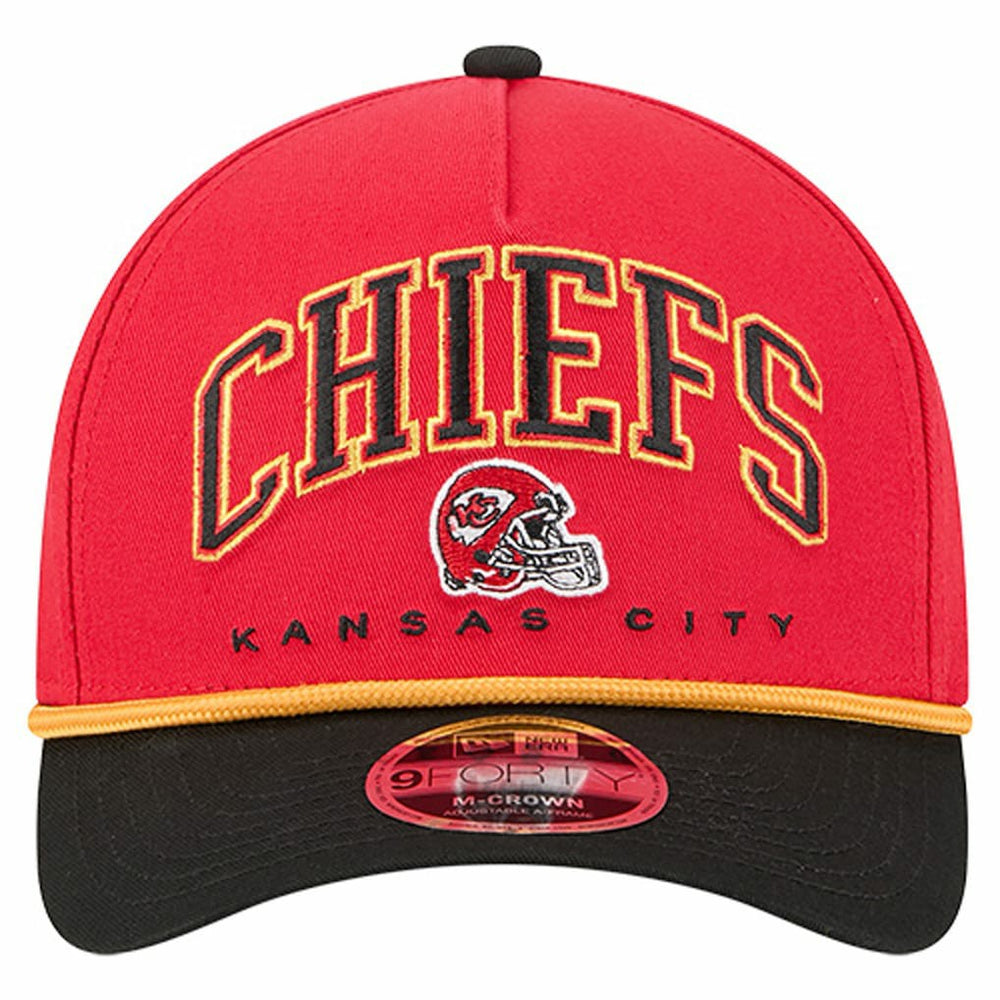 Kansas City Chiefs New Era Arch COOLERA 9FORTY A-Frame M-Crown Adjustable Hat Red - NFL