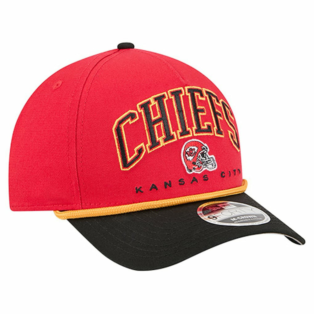 Kansas City Chiefs New Era Arch COOLERA 9FORTY A-Frame M-Crown Adjustable Hat Red - NFL