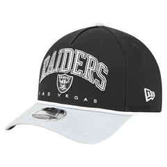 Las Vegas Raiders New Era Arch COOLERA 9FORTY A-Frame M-Crown Adjustable Hat Black - NFL