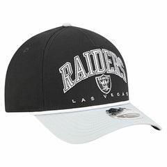 Las Vegas Raiders New Era Arch COOLERA 9FORTY A-Frame M-Crown Adjustable Hat Black - NFL