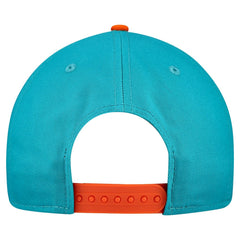 Miami Dolphins New Era Arch COOLERA 9FORTY A-Frame M-Crown Adjustable Hat Aqua - NFL
