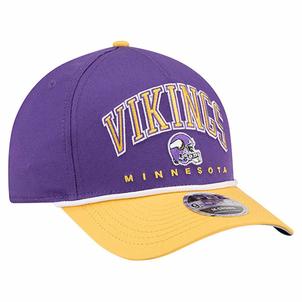 Minnesota Vikings New Era Arch COOLERA 9FORTY A-Frame M-Crown Adjustable Hat Purple - NFL