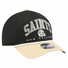 New Orleans Saints New Era Arch COOLERA 9FORTY A-Frame M-Crown Adjustable Hat Black - NFL