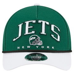 New York Jets New Era Arch COOLERA 9FORTY A-Frame M-Crown Adjustable Hat Green - NFL
