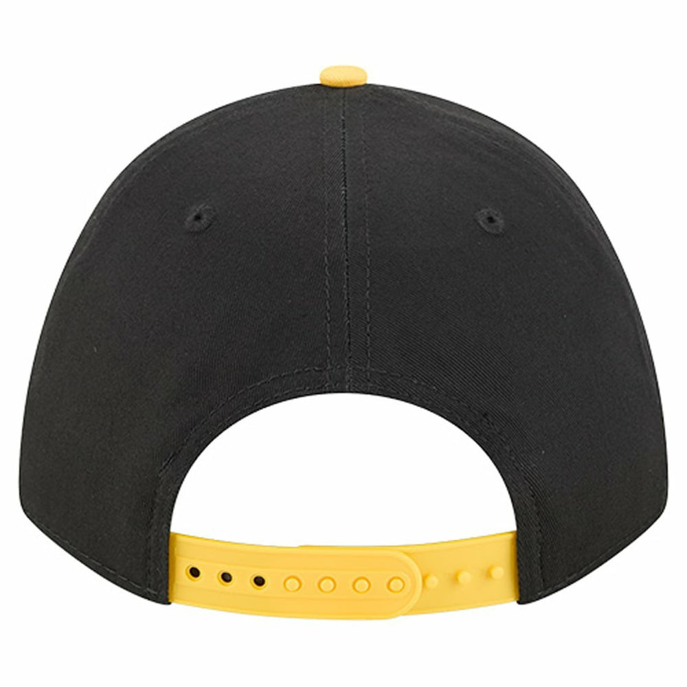 Pittsburgh Steelers New Era Arch COOLERA 9FORTY A-Frame M-Crown Adjustable Hat Black - NFL