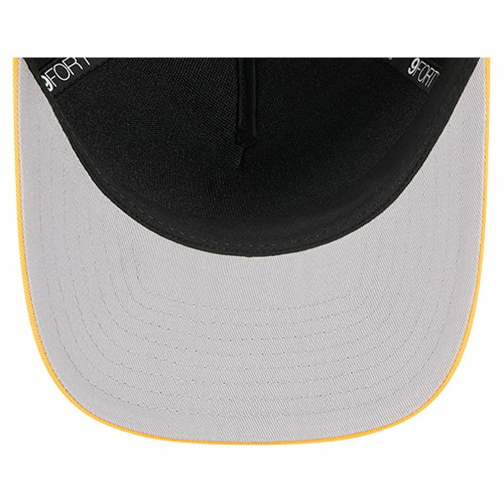 Pittsburgh Steelers New Era Arch COOLERA 9FORTY A-Frame M-Crown Adjustable Hat Black - NFL