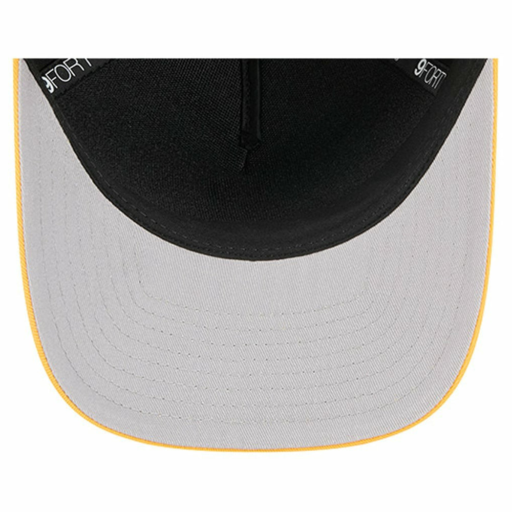 Pittsburgh Steelers New Era Arch COOLERA 9FORTY A-Frame M-Crown Adjustable Hat Black - NFL
