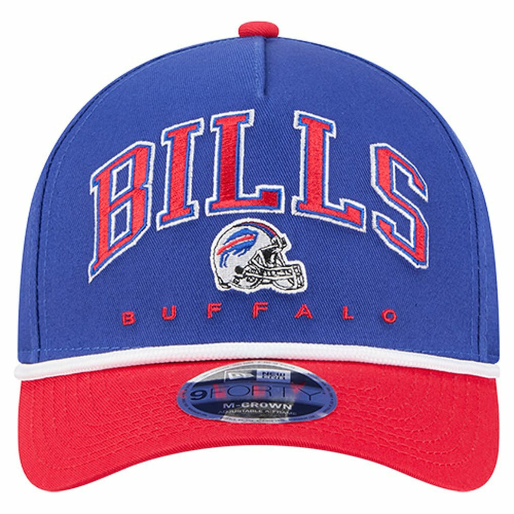 Buffalo Bills New Era Arch COOLERA 9FORTY A-Frame M-Crown Adjustable Hat Royal - NFL