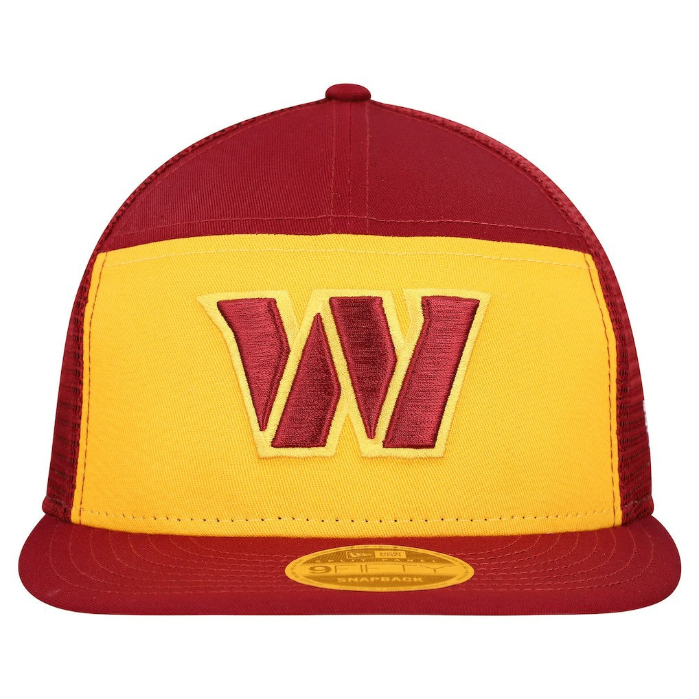 Washington Commanders New Era Outdoor Split Panel 9FIFTY Snapback Hat Gold/Burgundy - NFL