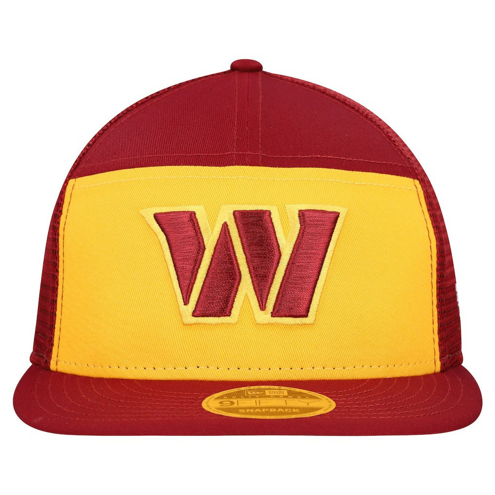 Washington Commanders New Era Outdoor Split Panel 9FIFTY Snapback Hat Gold/Burgundy - NFL