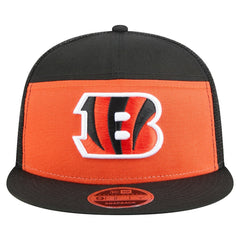 Cincinnati Bengals New Era Outdoor Split Panel 9FIFTY Snapback Hat Orange/Black - NFL
