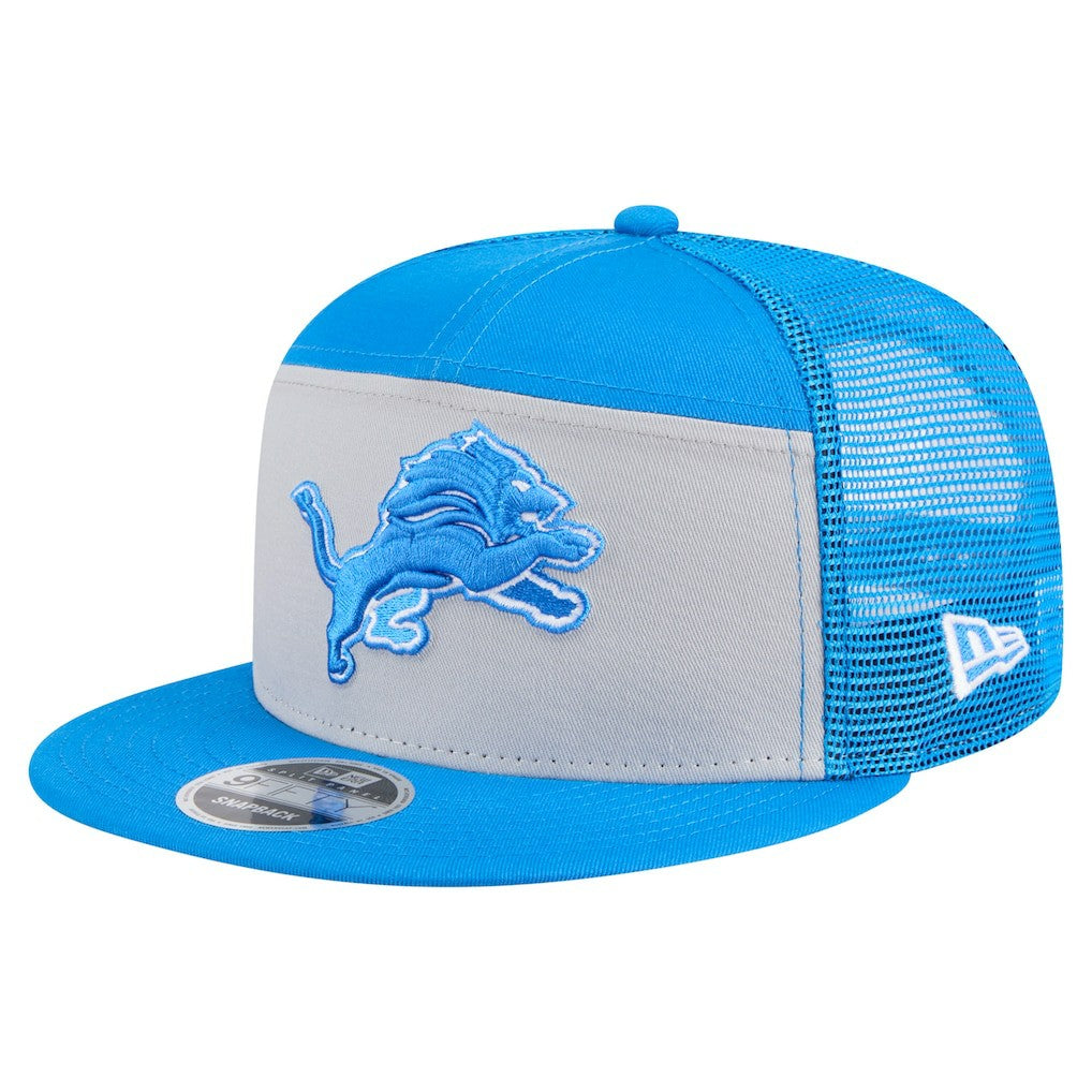 Detroit Lions New Era Outdoor Split Panel 9FIFTY Snapback Hat Gray/Blue - NFL