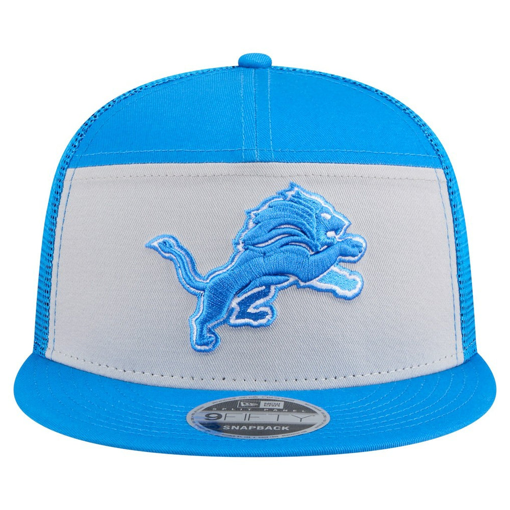 Detroit Lions New Era Outdoor Split Panel 9FIFTY Snapback Hat Gray/Blue - NFL